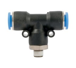 AirCraft - Pu Hose Fitting Tee 10MM-1 8 M - 2 Pack