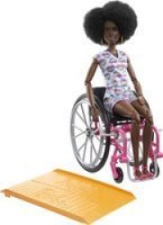 Fashionista Doll With Wheelchair - Heart Romper Brunette No. 194