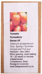 Heirloom Veg Seeds - Tomato - Roma