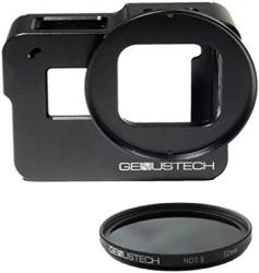 Genustech Genus Cage For Gopro HERO5 HERO6 And HERO7 Black With Nd 0.9 ND8 52MM 3 Stop Neutral Density Filter