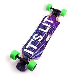 Mightyskins Skin Compatible With Blitzart Huracane 38" Electric Skateboard - Its Lit Protective Durable And Unique Vinyl Decal Wrap Cover Easy To
