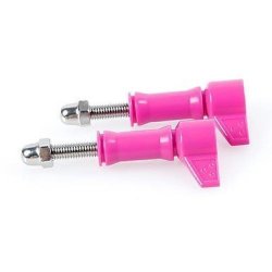 Buwico 1 Pair 2PCS 1 4 Connector Plastic L-shape Torque Knob Bolt Nut Screw For Gopro 4 3+ 3 2 1 Hot Pink