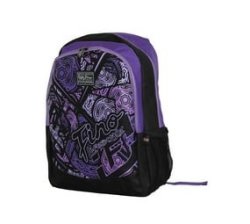Fino SK-X6549 Purple 17" Unisex Graffiti Backpack