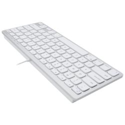 Macally Compact USB Wired Keyboard For Mac And PC