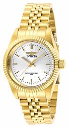 Invicta Women's Specialty Gold-tone Steel Bracelet & Case Quartz Silver-tone Dial Analog Watch 29407