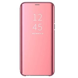 Case For Huawei P Smart 2019 Phone Case Mirror Cover Flip Pu Leather Full Body Protective Case Cover For Huawei P Smart 2019 Rose Gold