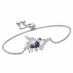 Cde Christmas Gifts For Women S925 Sterling Silver Hummingbird Bracelet For Women Embellished With Crystals From Swarovski Bracelet Jewelry For Women Daughter Sister Girlfriend