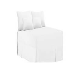 5 Piece White Bed Sheet Set - Double