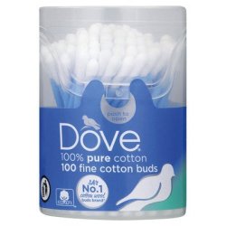 Dove Cotton Earbuds In Tub 100S