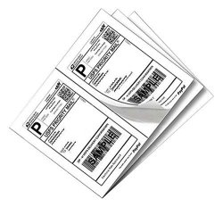 BOXN1 200 Half Sheet Shipping Labels For Laser Ink Jet 5-1 2 X 8-1 2 5.5 X 8.5