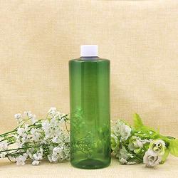YyZKO One Piece 500ML Pet Bottle With Cola Cap Plastic Empty Bottle For Personal Care White Lid Green