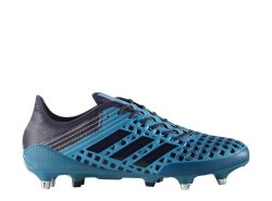 Adidas Men's Predator Malice Soft Ground Rugby Boots - Blue