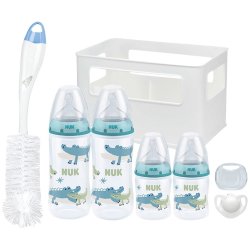 Nuk Temperature Control 4 Bottle And Crate Starter Pack 0-6M - Boy