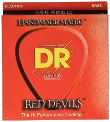 DR Strings Red Devils - Extra-life Red Coated Bass 45-105