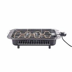 Xhope Double Layer Electric Indoor Grill & Searing Grill With Removable Nonstick Plates Electric Bbq Grill Barbecue Oven Roasting Pan Temperature Control For Indoor outdoor