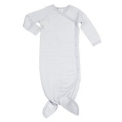 MERMAID Baby Blanket Organic Cotton Sleepgown Sleep Gown Boy Tie Fins Easy Diaper Kimono Beautiful 3-6 Months Grey