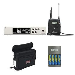 Sennheiser Ew 100 G4-ME 2-II Wireless Bodypack System With Me 2-II Omnidirectional Lavalier Microphone Plus M-1W Wireless Mobile Pack & 4-HOUR Rapid C