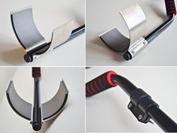 FREE2BUY Universal Lightweight Metal Detector Aluminum Long Shaft Rod Adjustable Fits Most