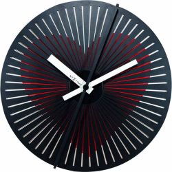 30CM Kinegram Heart Wall Clock - Designed By Zoltan Kecskemeti