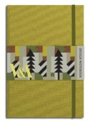 V&a Design Notebook - Victorian Chartreuse Notebook Blank Book