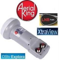 Aerial King Lnb Universal Twin 10.6 Retail Box No Warranty Product Overviewthe Twin Lnb Is Suitable For HD Pvr DSTV Dual View