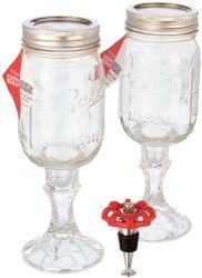 Carson Home Accents 3-PIECE Original Rednek Gift Set Includes 2 Rednek Wine Glasses And Faucet Wine Stopper