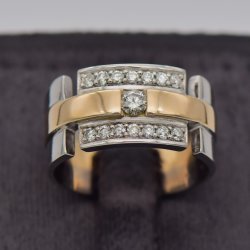 9CT Two-tone Dress Rings