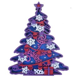 Arts And Crafts Wooden Multi Layered Paint Board Christmas Tree 2