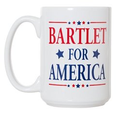 Artisan Owl Bartlet For America West Wing Inspired Campaign Mug - 15OZ Deluxe Double-sided Coffee Tea Mug