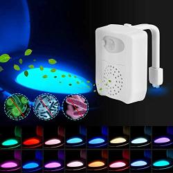 Sunnest Toilet Night Light Uv 16 Colors With 2PCS Aromatherapy Motion Activated Toilet Light Color Changing LED Toilet Light Toilet Bowl Light Perfect For