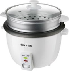 Taurus Rice Cooker Plastic White 1.8L 700W " Rice Chef