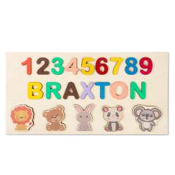 COH002063 - Personalized Name Puzzle For Toddlers Wood