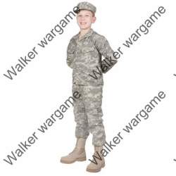 Children Kids Full Set Camo Uniform - Us Army Digital Camo Acu Marpat - Size 100
