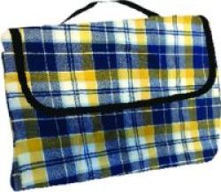 Avanti Picnic Blanket 170 X 145cm Blue & Yellow