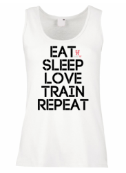 SweetFit Eat Sleep Train Ladies men - Ladies Xsmall Vest