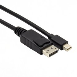 GIZZU MINI Dp To Dp 4K 30HZ 4K 60HZ 1.8M Thunderbolt 2 Compatible Cable - Black