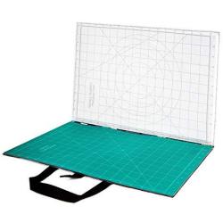 Kenley Quilting Cutting And Ironing Pressing Mat - Portable Foldaway Quilter's Station - Gridded Ironing And Pressing Pad