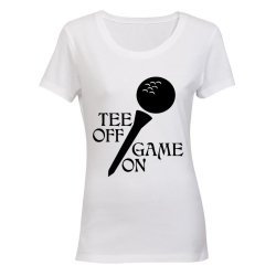 Tee Off - Game On - Golf - Ladies - T-Shirt - White