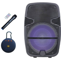Party Box 15 Inch Loudspeaker With Bluetooth Clip Speaker