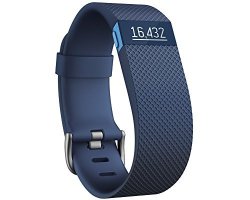 Fitbit FB405BUS Charge Hr Blue Heart Rate Wireless Activity And Sleep Wristband - Small
