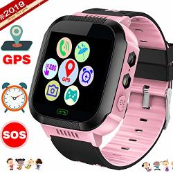 Hyanwoo Kids Smart Watch Phone - Gps Tracker Smartwatch For Kids Boys Girls With Sos Anti-lost Cell Phone Camera Alarm Clock Outdoor Children Fitness Tracker