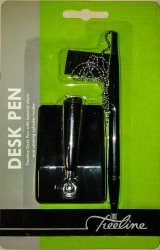 Desk Pen With Beading Chain And Rotating Holder BOX-6
