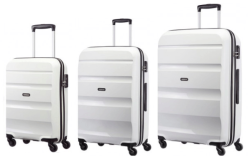 American Tourister Bon-air 3-pc Travel Luggage Suitcase Set White