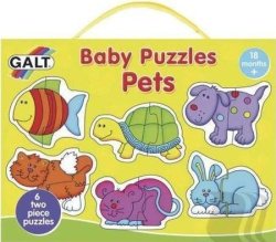 GALT - Baby Puzzles- Pets - 6 X 2 Piece Sets