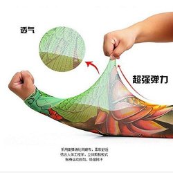 Hermosotodo Painless Oversleeve Body Women Men Sunscreen Ice Silk Sleeve Sun Protection Gloves Tattoo Sleeves Arm Cuff