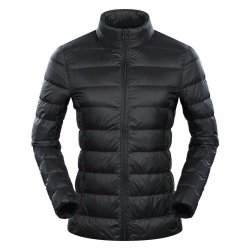 Ladies Standard Ultra Light Down Jacket - Black - XL