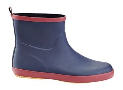 Solo Mens "ever Dry" Low Cut Rubber Water Resistant Rain Boot Blue 11