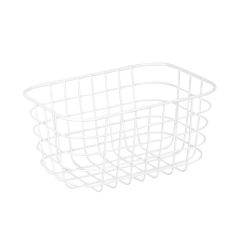 Metal Storage Basket White