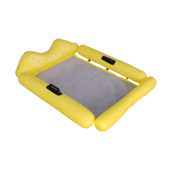 Extra Large Inflatable Pool Float Hammock With Removable Sides - Yellow