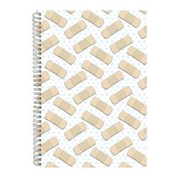 Plaster A4 Notebook Spiral Lined Medic Kit Health Graphic Notepad Gift 219